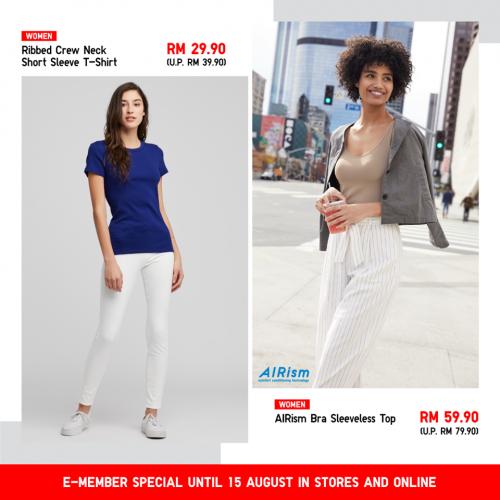 Uniqlo E-member Special Promotion (9 August 2019 - 15 August 2019)