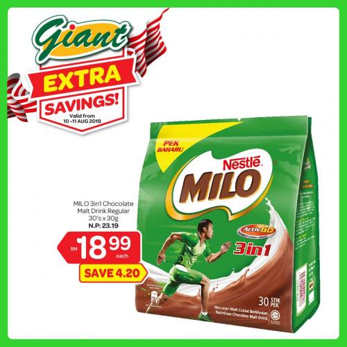 Giant Extra Savings Promotion (10 August 2019 - 11 August 2019)
