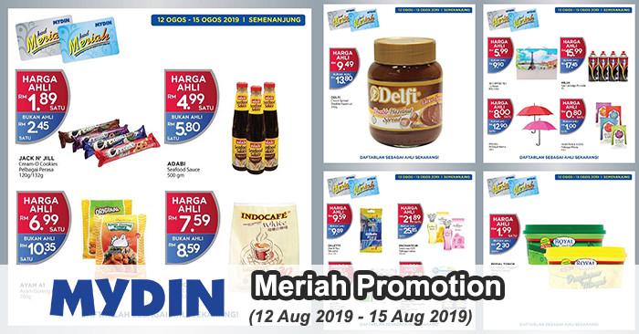 MYDIN Meriah Member Promotion (12 Aug 2019 - 15 Aug 2019)