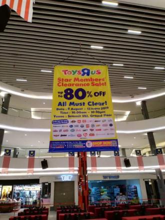 Toys R Us Clearance Sale Up To 80% OFF at Summit USJ (9 Aug 2019 - 12 Aug 2019)