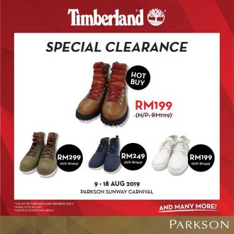 Parkson Timberland Clearance Sale (9 Aug 2019 - 18 Aug 2019)