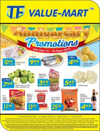 TF Value-Mart Anniversary Promotion (15 August 2019 - 18 August 2019)