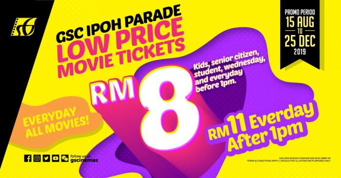 Gsc ipoh parade online ticket booking