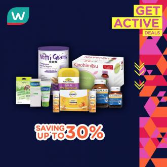 Watsons GetActive Promotion Up To 30% OFF (15 Aug 2019 - 19 Aug 2019)