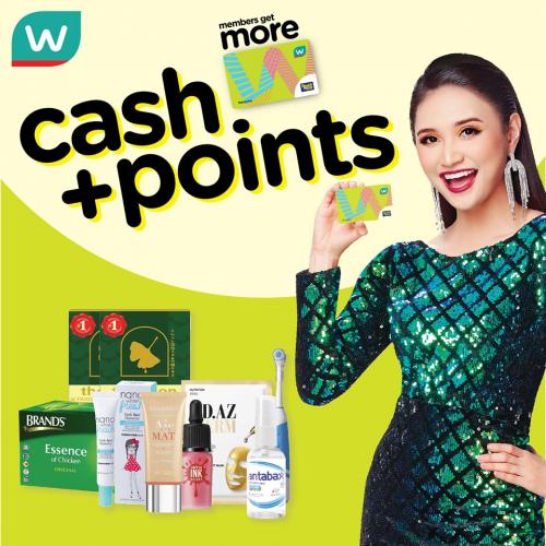 Watsons Cash + Points Promotion (valid until 2 September 2019)