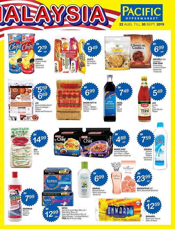 Pacific Hypermarket Malaysia Products Promotion Catalogue (22 August 2019 - 30 September 2019)