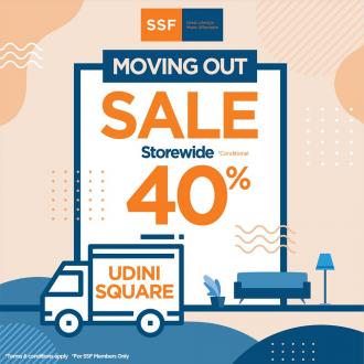 SSF Moving Out Sale 40% discount Storewide at Udini Square (until 21 September 2019)