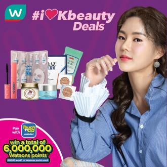 Watsons Korea Beauty Products Promotion (valid until 2 Sep 2019)