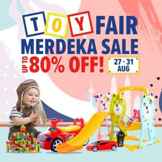 Lazada Toy Fair Merdeka Sale Up To 80% OFF (27 Aug 2019 - 30 Aug 2019)