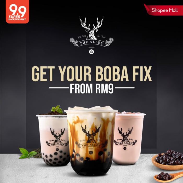 The Alley Promotion Boba Fix from RM9 on Shopee