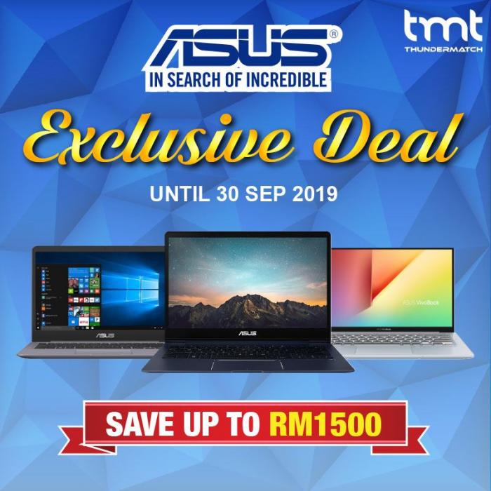 TMT Asus Exclusive Promotion (until 30 September 2019)