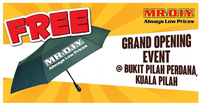 MR DIY Bukit Pilah Perdana Kuala Pilah Opening Promotion (14 September 2019 - 15 September 2019)