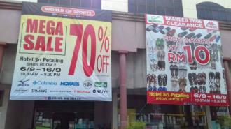 World of Sports Mega Sale at Hotel Sri Petaling (6 September 2019 - 16 September 2019)