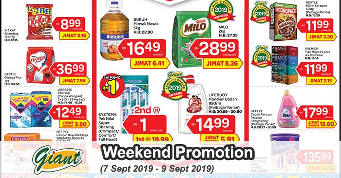 Giant Weekend Promotion (7 Sep 2019 - 9 Sep 2019)