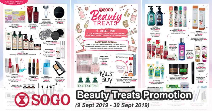 SOGO Beauty Treats Promotion (9 Sep 2019 - 30 Sep 2019)