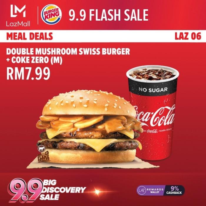 Burger King Promotion on Lazada 9.9 Sale (9 September 2019 - 9 September 2019)