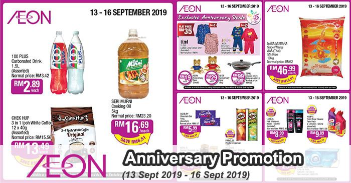 AEON Anniversary Promotion (13 Sep 2019 - 16 Sep 2019)