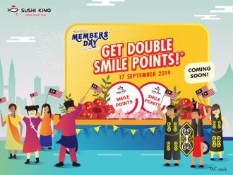 Sushi King Members Day Promotion Get Double Smile Points (17 Sep 2019)