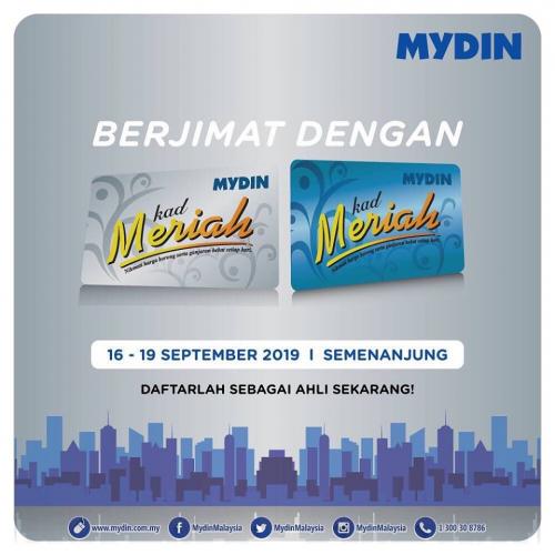 MYDIN Meriah Member Promotion (16 September 2019 - 19 September 2019)