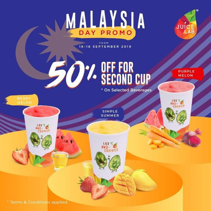 Juicelab Malaysia Day Promotion (16 September 2019 - 18 September 2019)