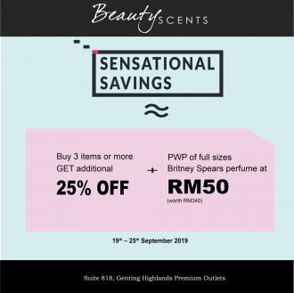 Beauty Scents Special Sale at Genting Highlands Premium Outlets (19 September 2019 - 25 September 2019)
