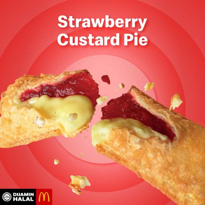 McDonald's Strawberry Custard Pie