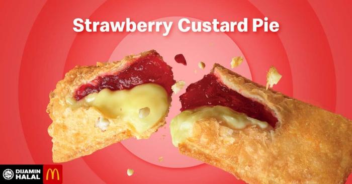 McDonald's Strawberry Custard Pie