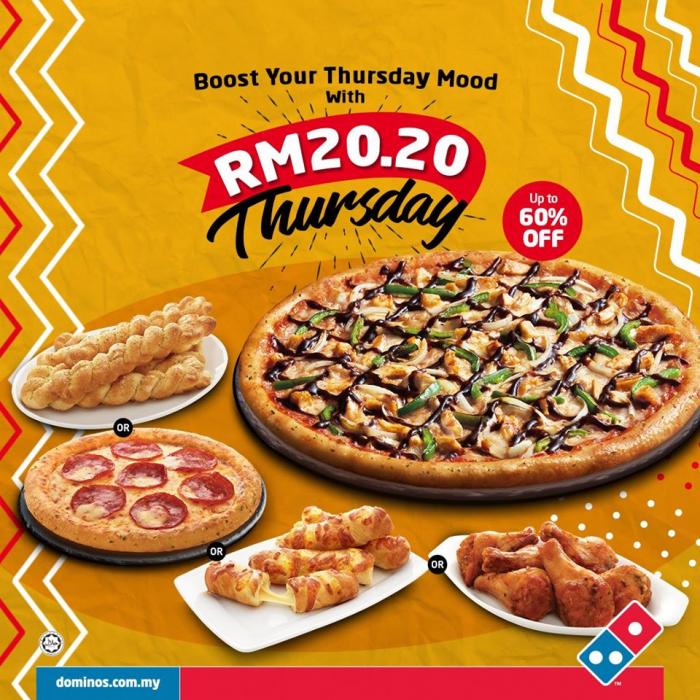 Domino's Pizza 20.20 Thursday Promotion (every Thursday)