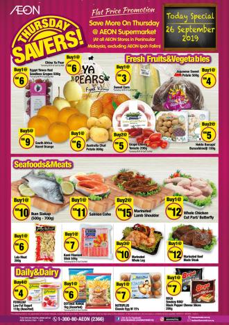 AEON Supermarket Thursday Promotion (26 September 2019)