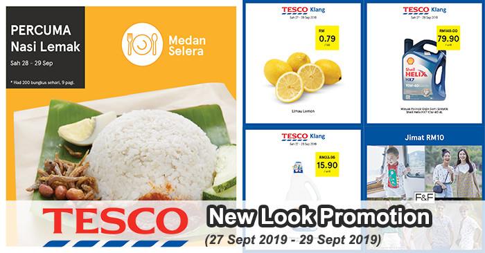 Tesco Klang New Look Promotion (27 Sep 2019 - 29 Sep 2019)
