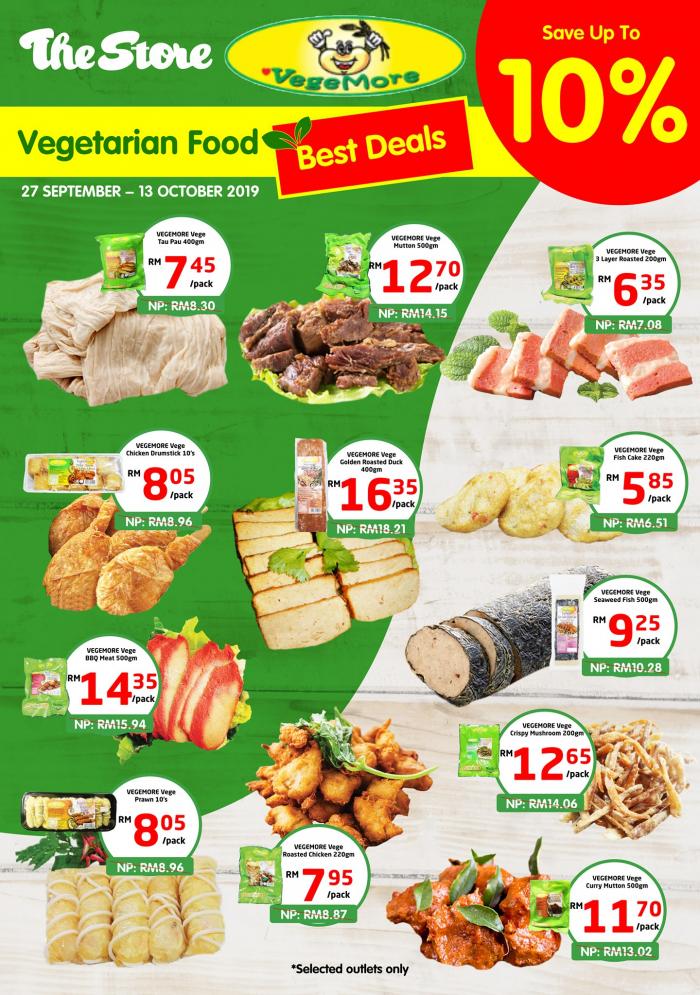 The Store and Pacific Hypermarket Vegetarian Food Promotion (27 September 2019 - 13 October 2019)