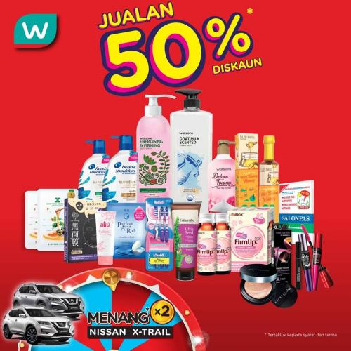 Watsons Weekend Promotion Sale Up To 50% Discount (27 September 2019 - 30 September 2019)