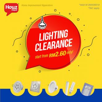 Houz Depot Lighting Clearance Sale (26 September 2019 - 29 September 2019)