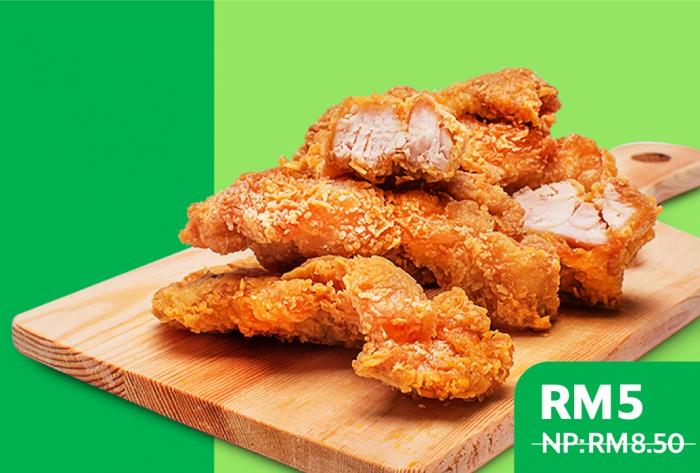 Nene Chicken Nene Fingers only RM5 with GrabFood Snack Time Promotion (30 September 2019 - 18 October 2019)