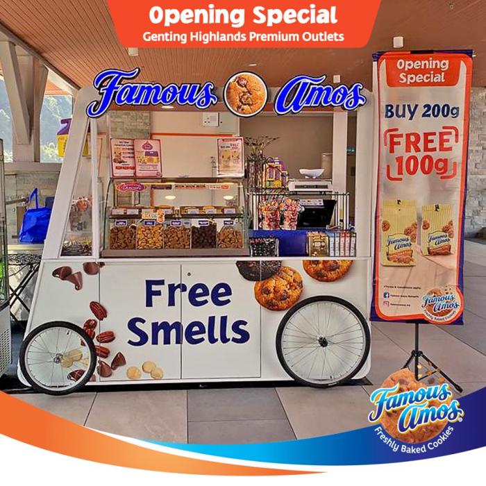 Famous Amos Genting Highlands Premium Outlets Opening Promotion (until 7 October 2019)