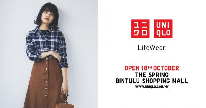 Uniqlo The Spring Bintulu Opening Promotion (18 October 2019 - 20 October 2019)