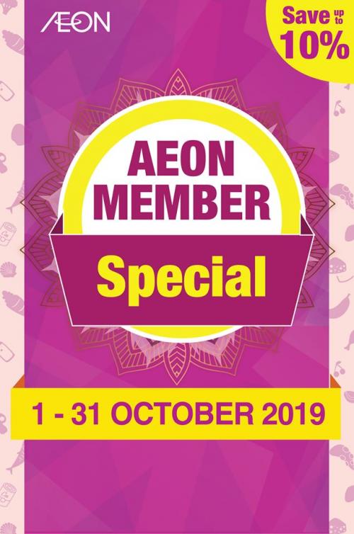 AEON Member Monthly Special Promotion (1 October 2019 - 31 October 2019)