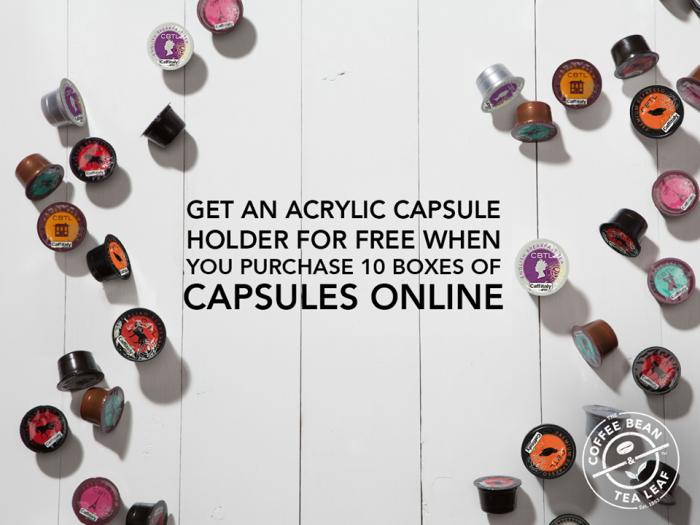 The Coffee Bean FREE Arylic Capsule Holder Promotion