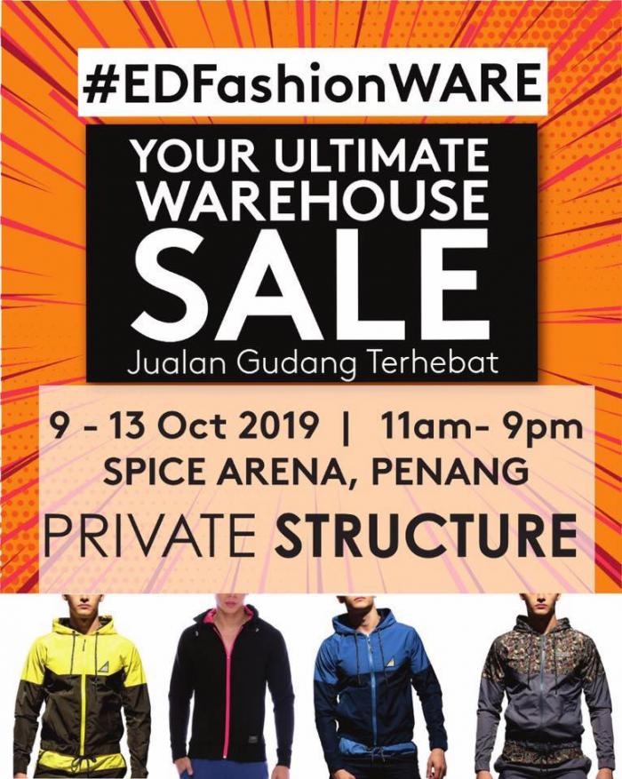 Private Structure Warehouse Sale at Spice Arena (9 October 2019 - 13 October 2019)