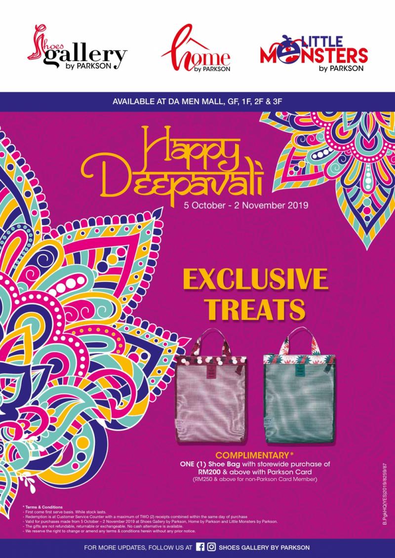 Parkson Shoes Gallery Deepavali Promotion (5 October 2019 - 2 November 2019)