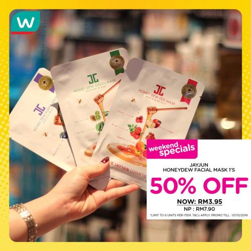 Watsons Weekend Promotion Sale Up To 50% Discount (4 October 2019 - 7 October 2019)