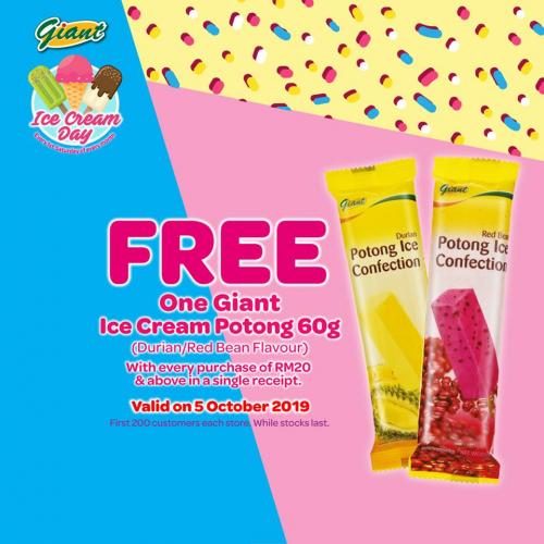 Giant Ice Cream Day FREE Ice Cream (5 October 2019)