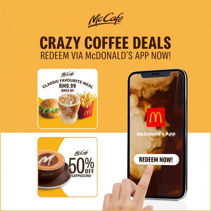 McDonald's McCafe Crazy Coffee Deals Promotion (5 October 2019)