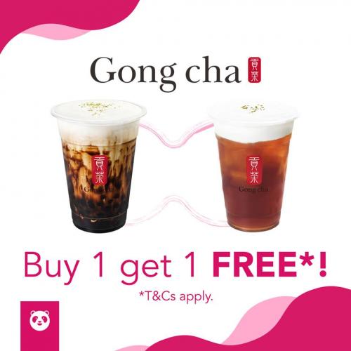 Food Panda Gong Cha Buy 1 FREE 1 Promotion