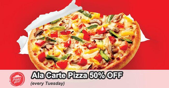 Pizza Hut Tuesday Pizza Day 50% off Promotion (every Tuesday)