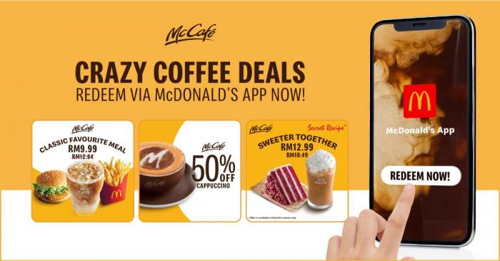 McDonald's McCafe Crazy Coffee Deals Promotion (9 October 2019)