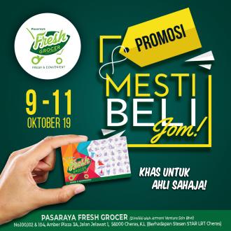 Fresh Grocer Members Promotion (9 October 2019 - 11 October 2019)