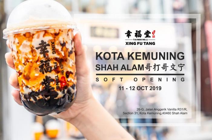 Xing Fu Tang Kota Kemuning Shah Alam Opening Promotion 50% OFF Second Cup (11 October 2019 - 13 October 2019)