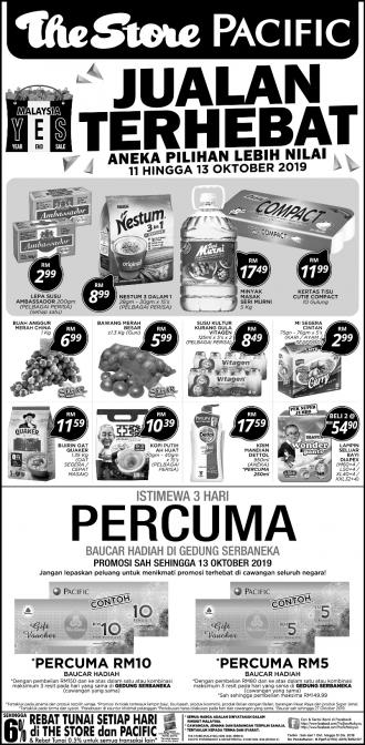 The Store and Pacific Hypermarket Weekend Promotion (11 October 2019 - 13 October 2019)
