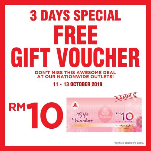 The Store and Pacific Hypermarket Weekend Promotion FREE Gift Voucher (11 October 2019 - 13 October 2019)